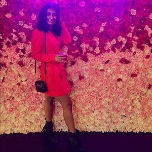 ZARA Red Blazer Dress